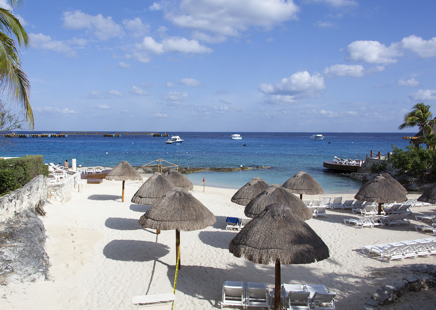 Morning, Cozumel island