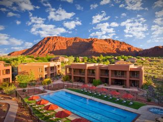 aerial villas pool