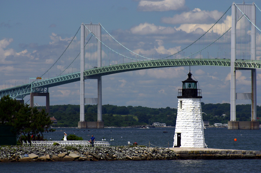 Newport Bridge in Newport Rhode Island