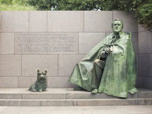 Franklin Delano Roosevelt Memorial, Washington, DC. 3,290,080 visitors.